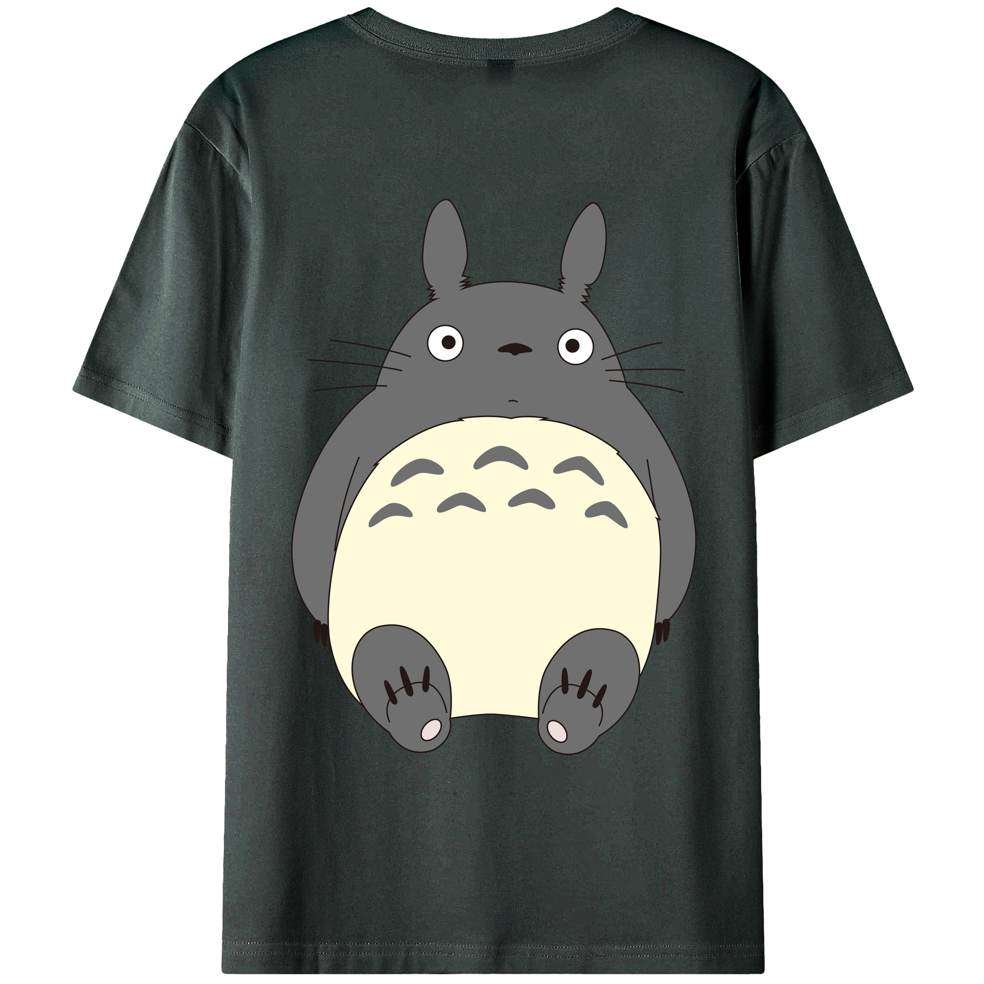 （画像用） となりのトトロ 草壁メイ 草壁サツキ My Neighbor Totoro Satsuki Kusakabe Mei Kusakabe 綿100％ メンズ半袖Tシャツ（バックプリント） 通気性